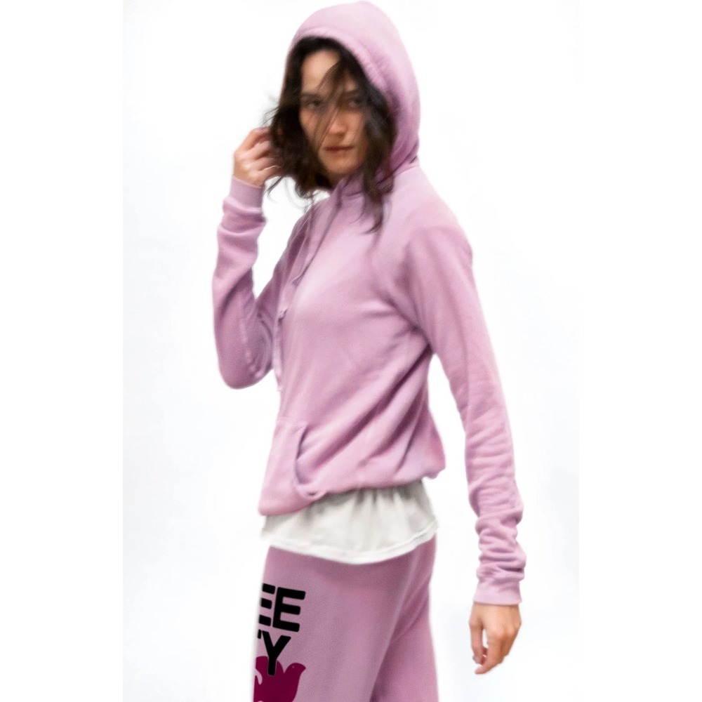 Free‎ City SuperFluff Lux Pullover Hoodie Petal Pink USA Made XS